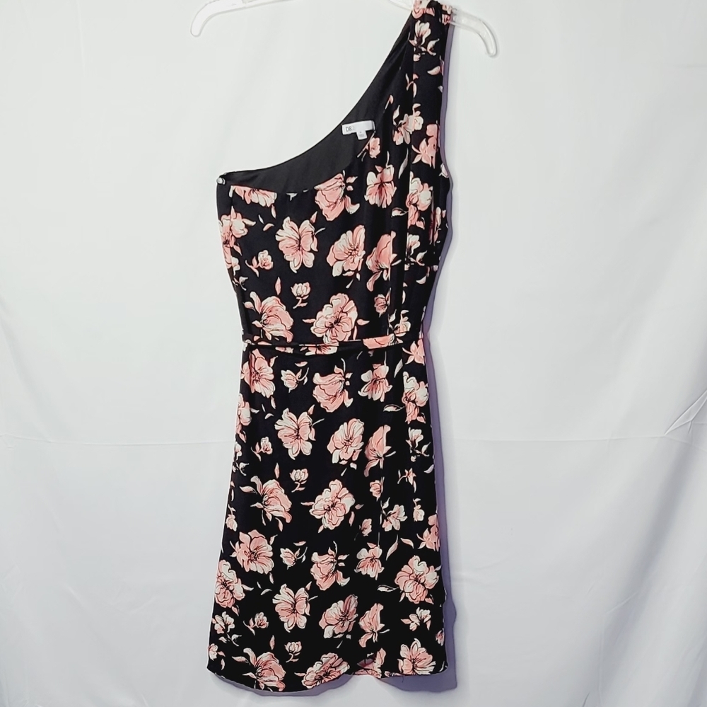 DR2 by Daniel Rainn floral one shoulder flowy dress sz M - Picture 3 of 8